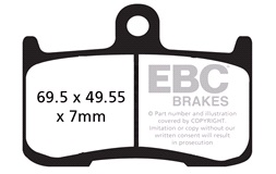 Bremseklodser for EBC HH Tiger1050 07-18