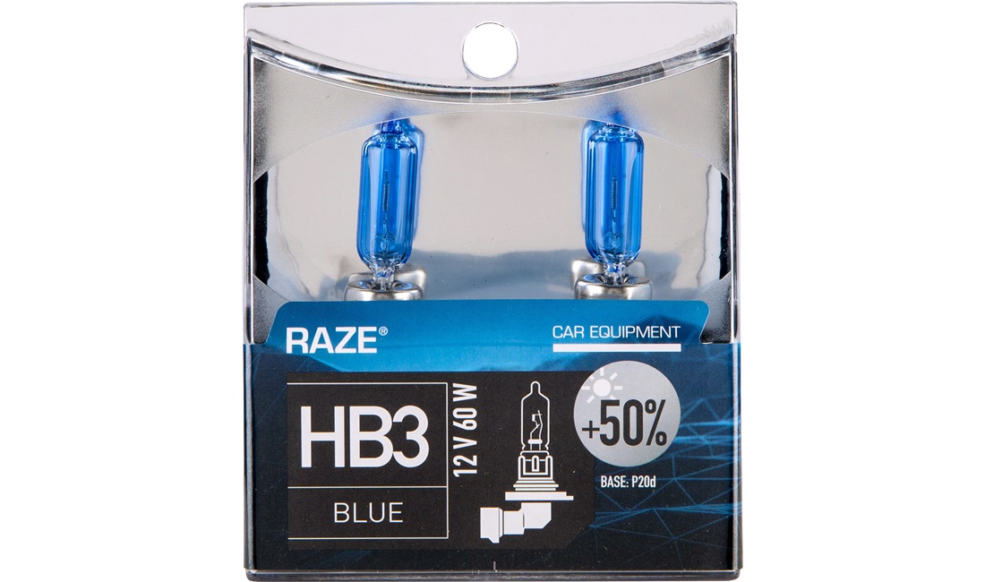  HB3 Blue Edition, RAZE, 2-Pack