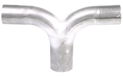 T fordelerrør 1x76 - 2x63,5mm
