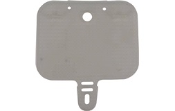 Nummerplåt fram vit, CRF50