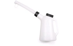 Oljekanna med mått och flexibelpip 1L