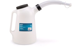 Oljekanna med mått och flexibelpip 5L