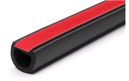 Gummilist D-shape 10x10mm 3M tejp 8 M