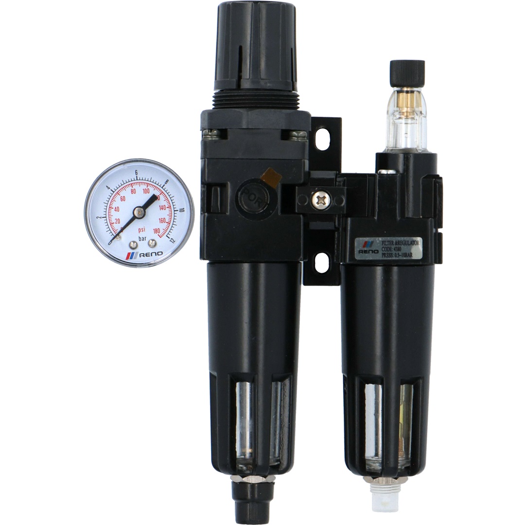 Regulator m/vandudskiller & tågesmører