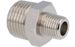 6-kantnippel 1/4" udv.x 1/2" udv. gevind