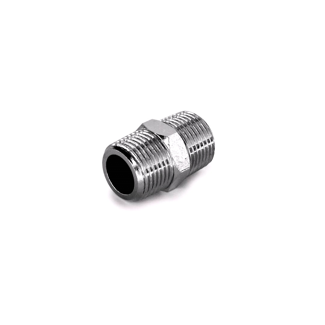 Jwl 6-kantnippel 1/2" Udv.x 1/2" Udv. Gevind