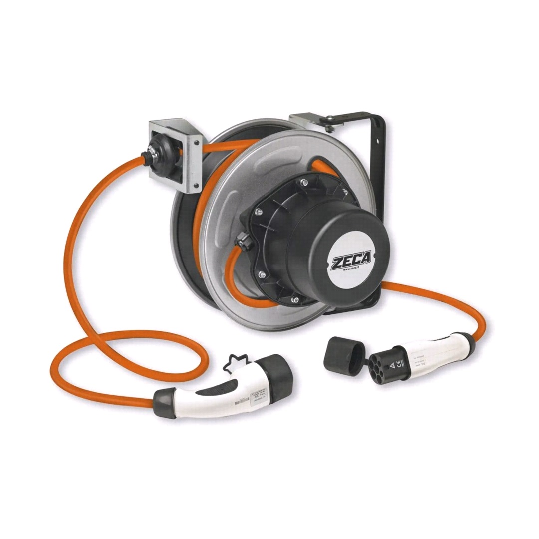 Flowconcept Kabelupprullare elbil 11KW typ2 kontakt