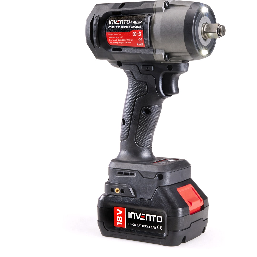 Invento 1/2" Akku Slagnyckel 1200Nm set m. hylsa