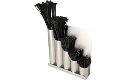 Kabelbindersortiment 500 stk m. holder