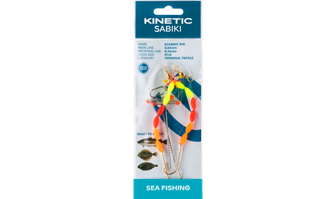 Takkel, Sabiki Scandic Yellow/Red/Orange - Bunntakkel til torsk ...