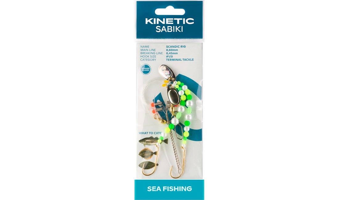 Takkel, Sabiki Scandic Pearl/Green/Yello - Bunntakkel - thansen.no