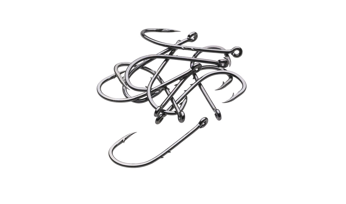  Fiskekrogsæt, 1-krog, #6, 10 stk.