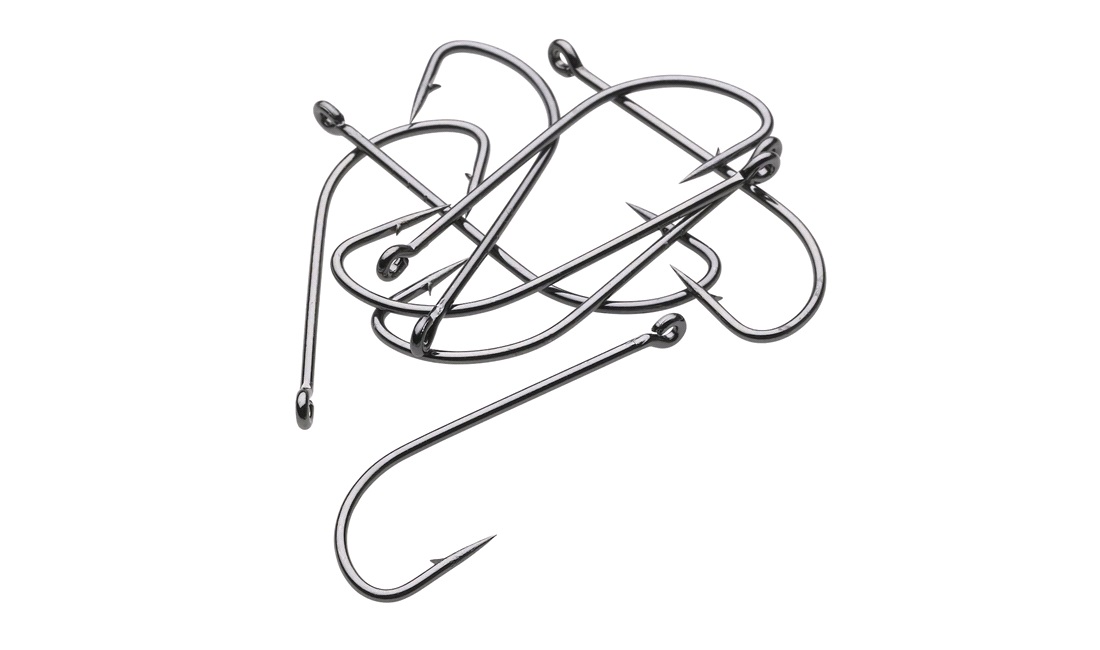  Fiskekrogsæt, 1-krog, #2, 10 stk. - LANG