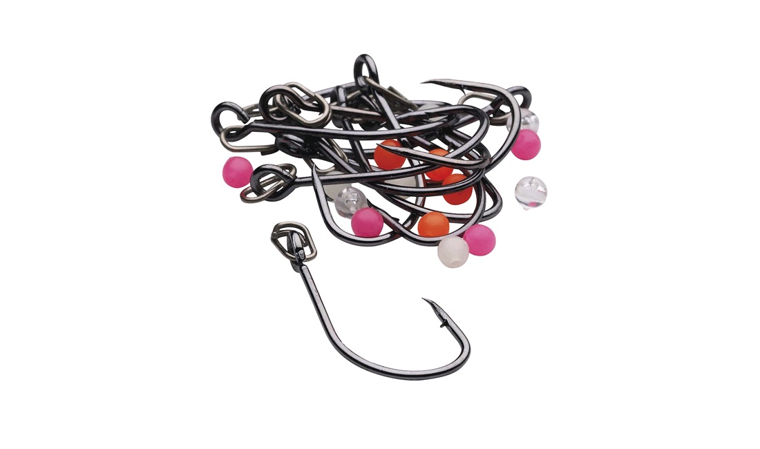  Fiskekrogsæt, 1-krog, #1, 10 stk. - KIT