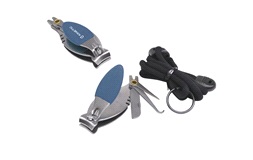 Lineklipper 8 cm, blå/Sølv