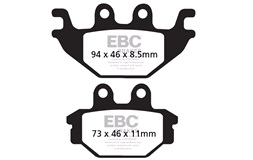 Bromsbelägg bakre EBC V, YZF-R125 08-13