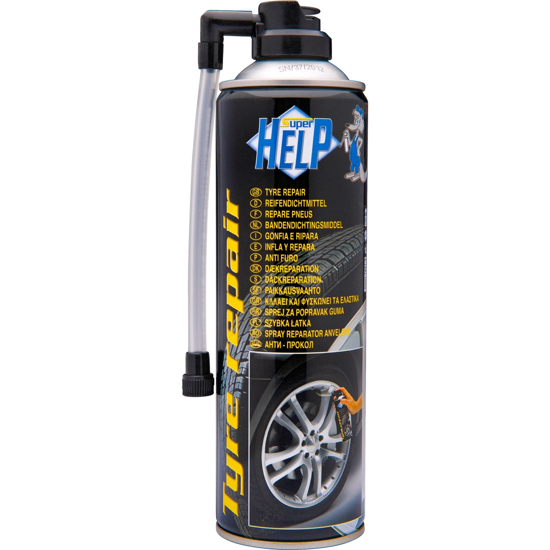 Super help Punkteringsspray över 14" Däckpilot