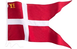 Yachtflag Danmark 65x125 cm, syet