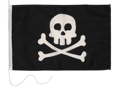 Humorflagg, Pirat, 30x45 cm