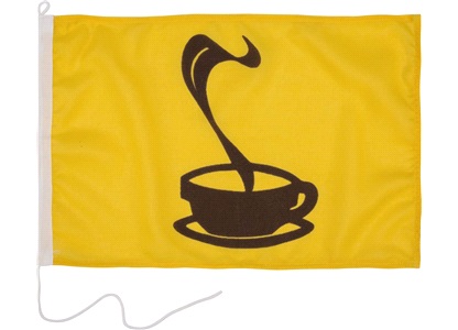 Humorflag, Kaffe, 30x45 cm