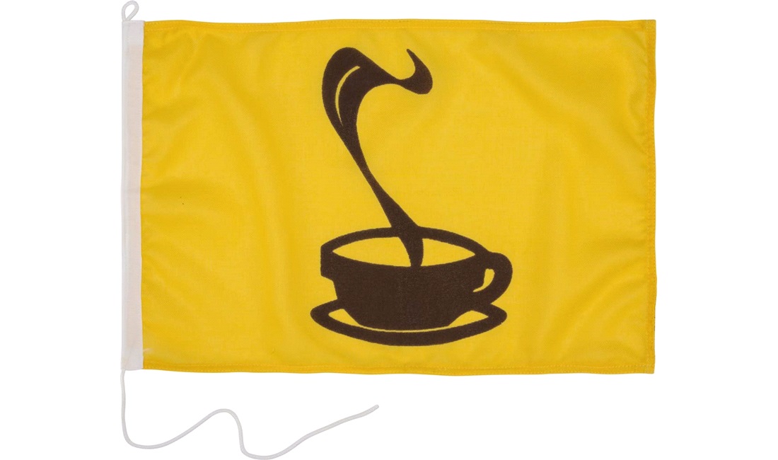  Humorflag, Kaffe, 30x45 cm