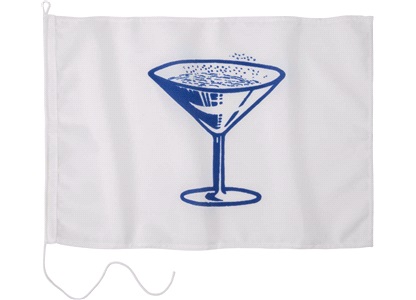 Humorflagg, Champagne, 30x45 cm