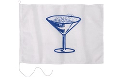 Humørflag, Champagne-motiv, 30x45 cm