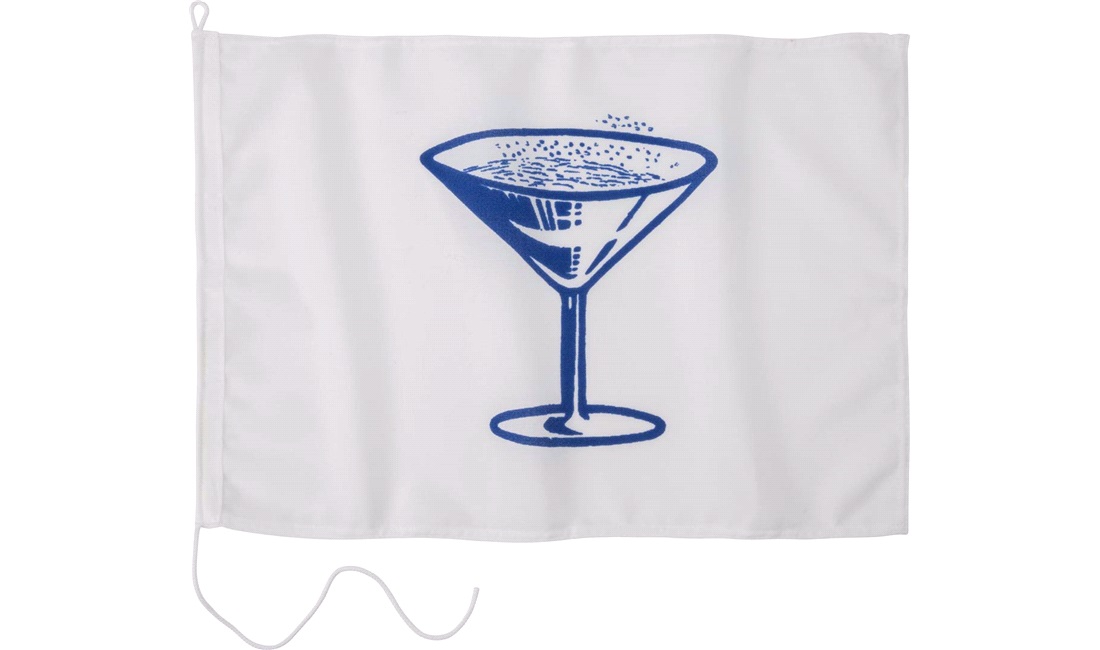  Humorflagg, Champagne, 30x45 cm
