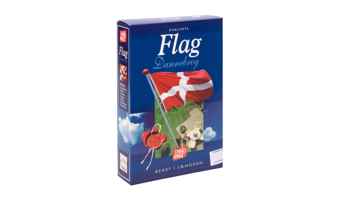  Flag, Dannebrog, 8 mtr. stang, DanoMast