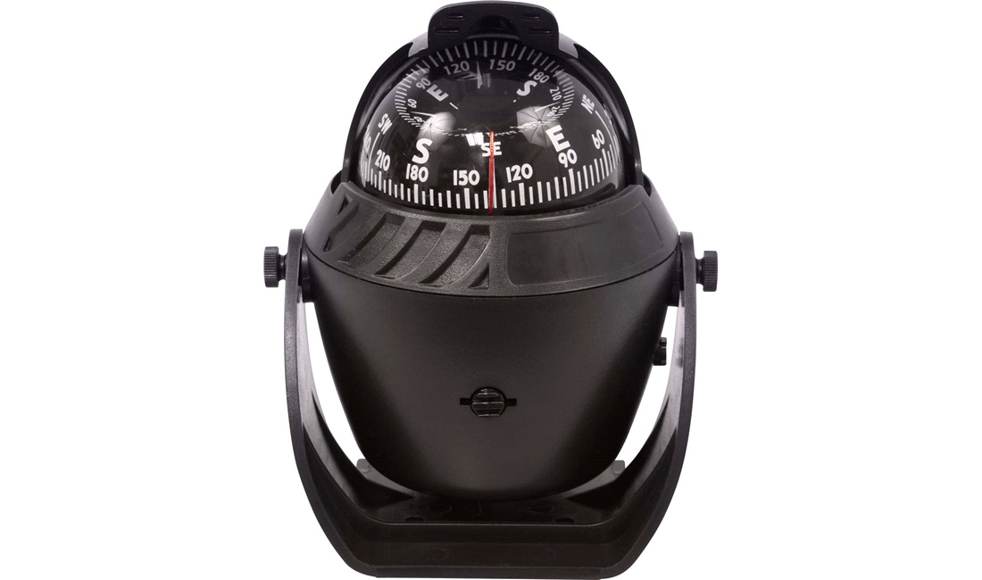  Kompas sort Ø70mm m/bøjle, 12V lys og kompensator