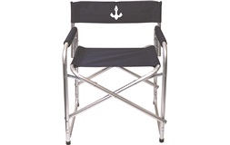 Dækstol blå aluminium L50xD42xH74 cm