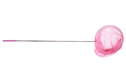 Fiskehåv rosa teleskopisk 37-86 cm