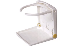 Kopholder plast justerbar hvid