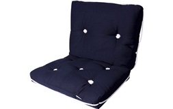 Båtpute, kapok dobbelt navy