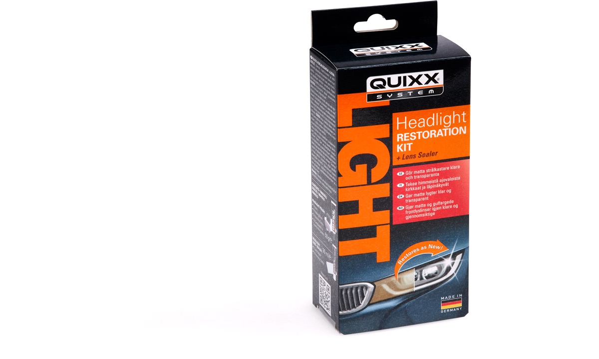 Quixx Headlight Restoration kit Karosserireparasjon thansen.no