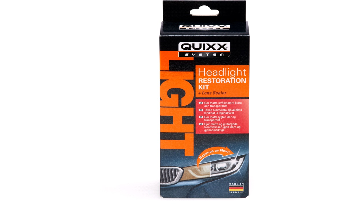 Quixx Headlight Restoration kit Karosserireparasjon thansen.no