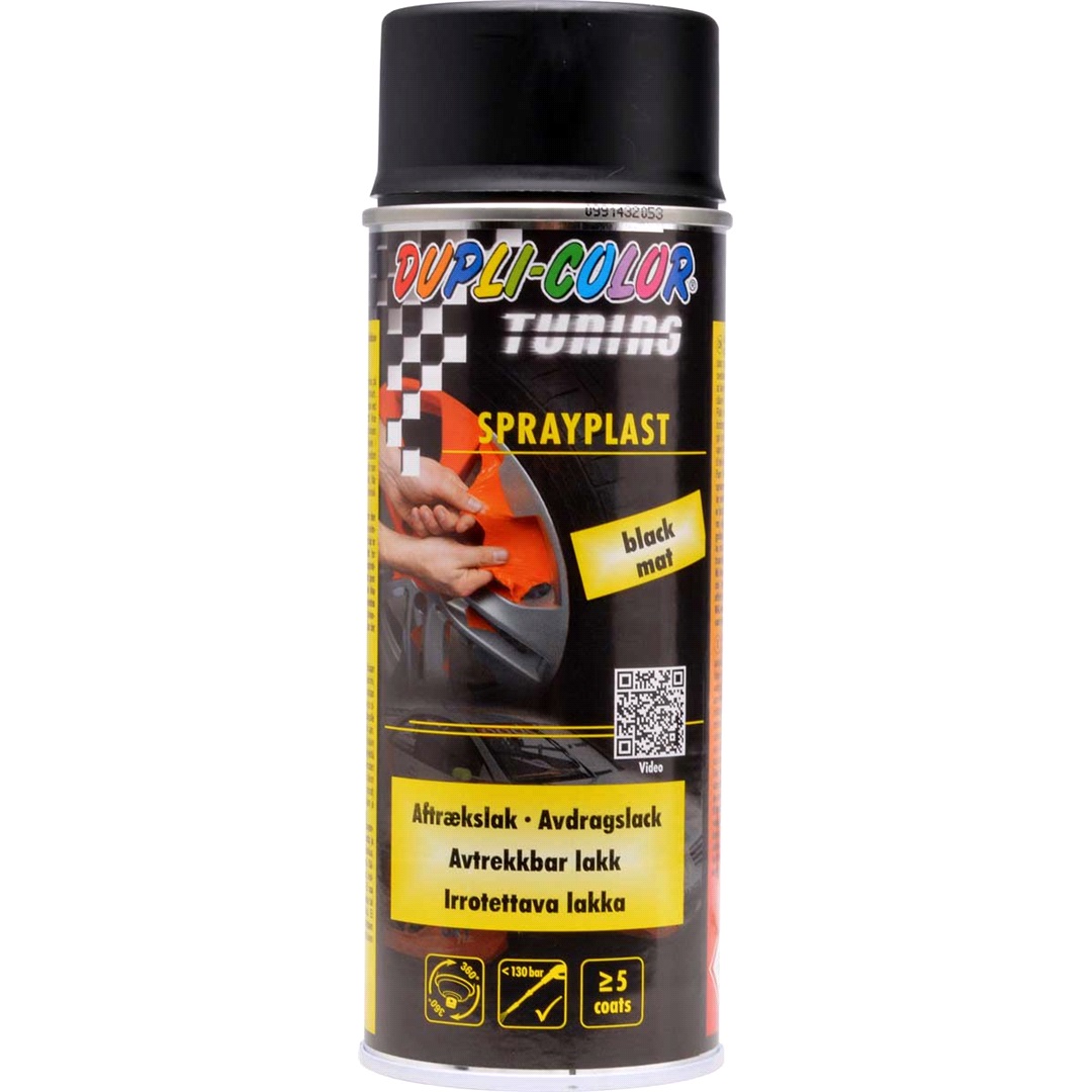 Sprayfolie mat sort 400 ml.