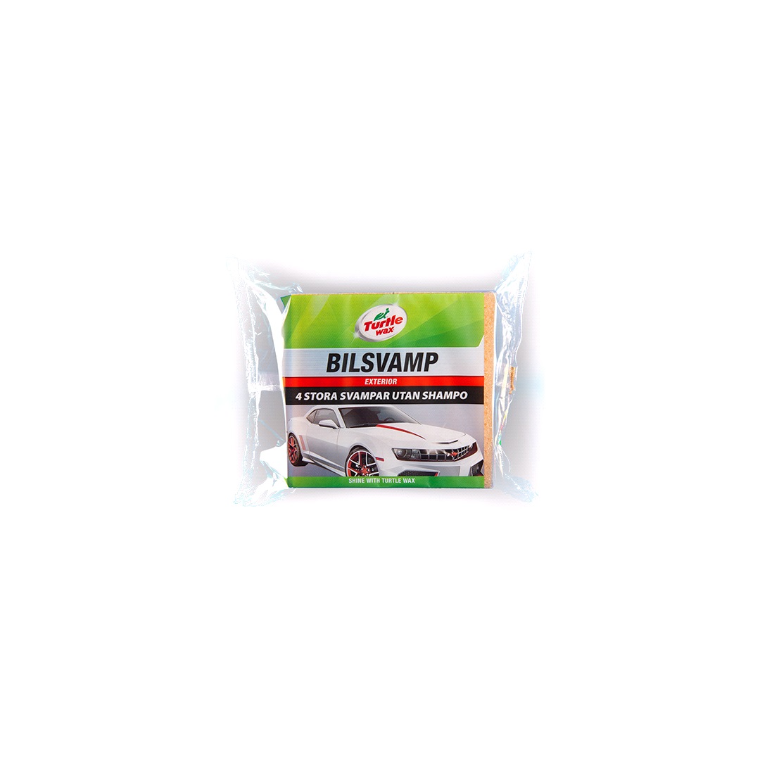 Turtle Wax Turtle Bilsvamp 4 Stk. Uten Shampoo