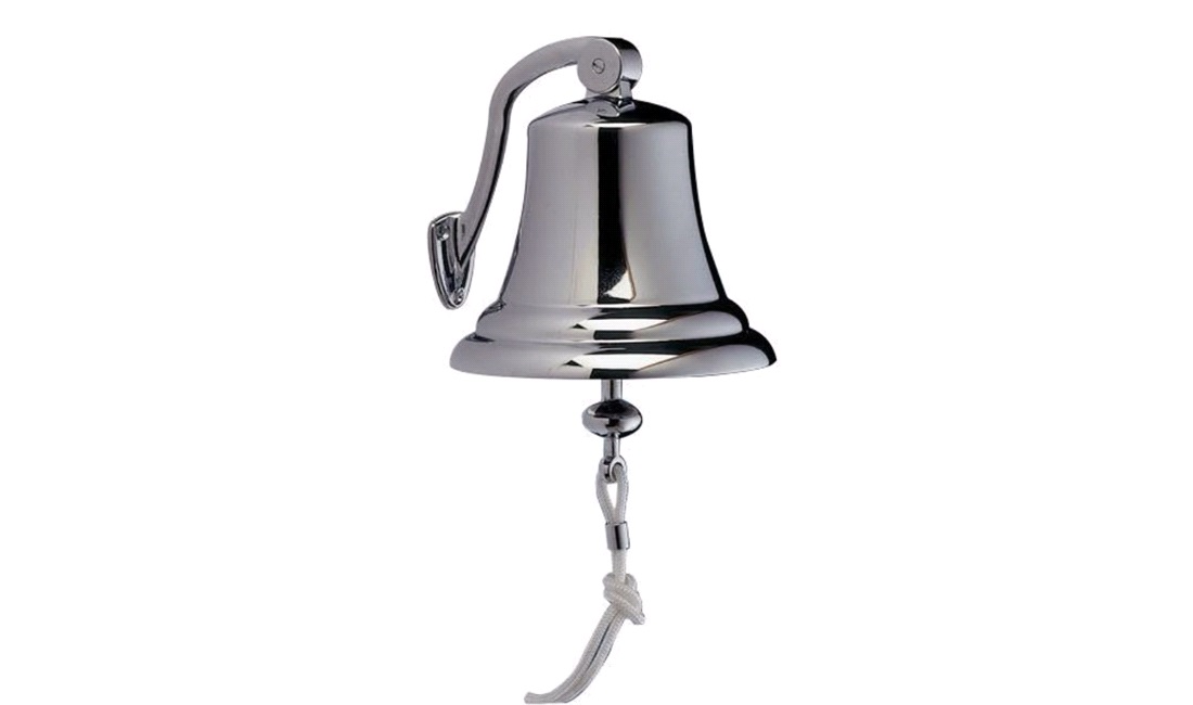  Skibsklokke forkromet 100mm