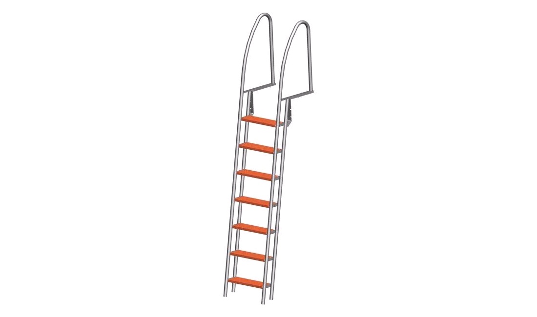 Bryggstege 7 steg RF 304 längd 256cm bre