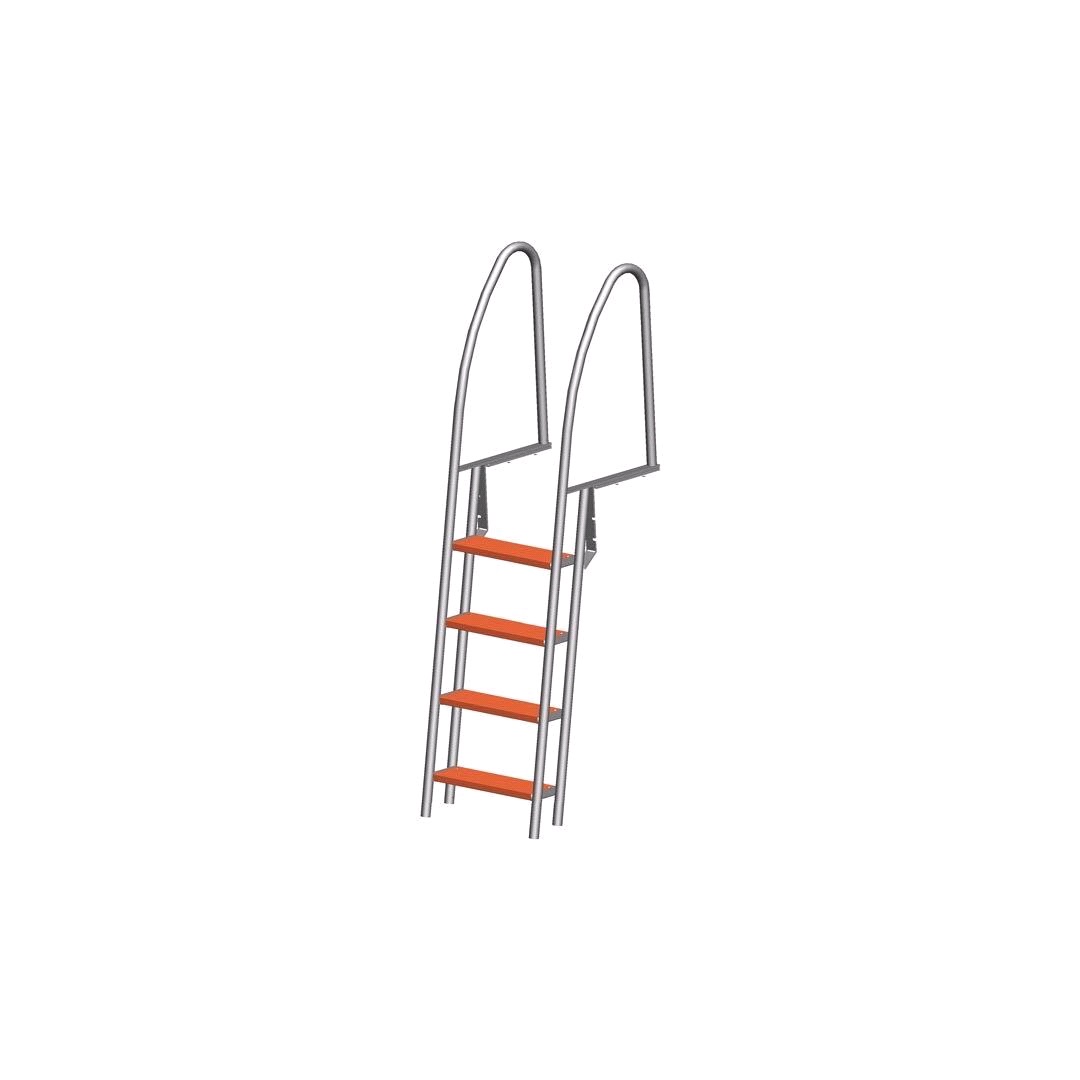 1852 Bryggstege 4 steg RF 304 längd 190cm bre