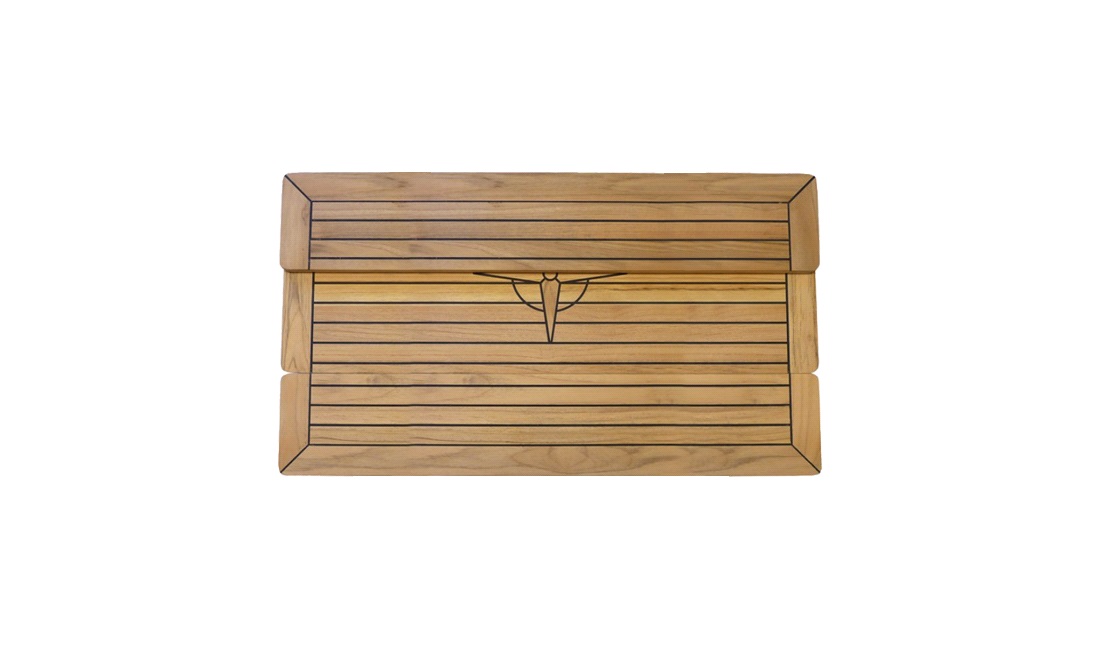  Fällbart teakbord 68 x 100 cm