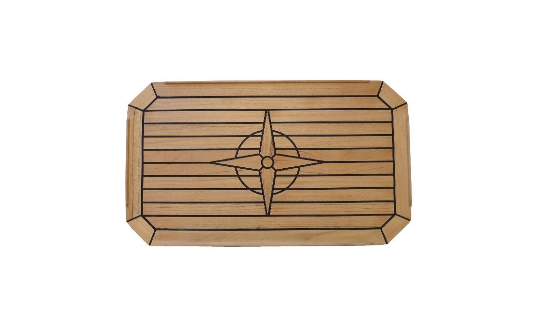  Teakbord 51 x 75 cm