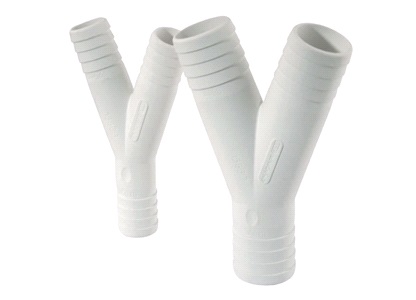 Trudesign Plast y-stykke 38-38-38mm