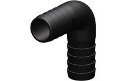 Trudesign Vinkelstykke 90° 25mm sort