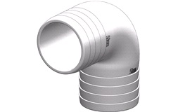 Trudesign Vinkelstykke 90° 38mm hvid