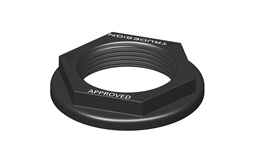 Møtrik 2" sort til skroggennemføring