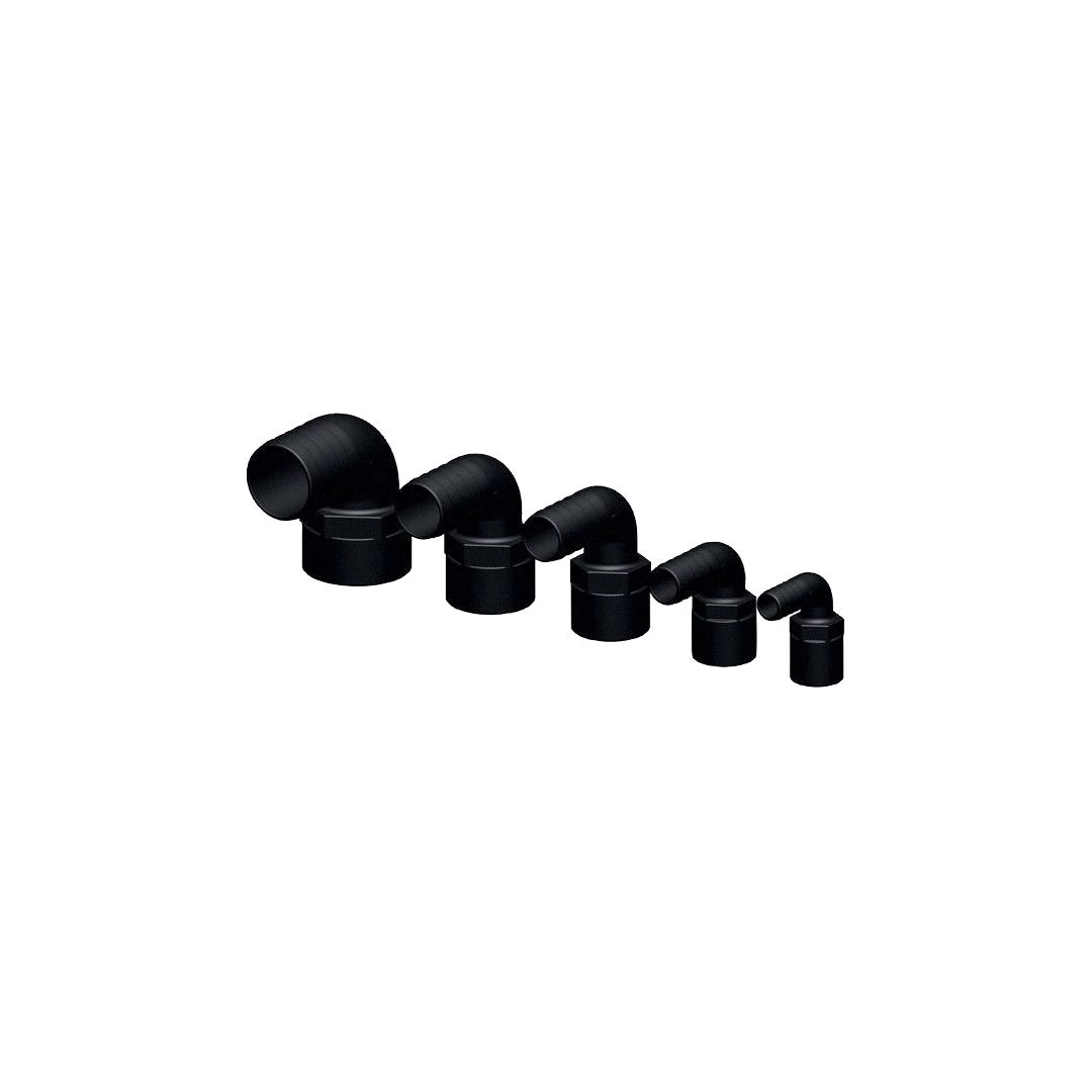 Trudesign "Trudesign 90° slangstos 25mm svart 1""