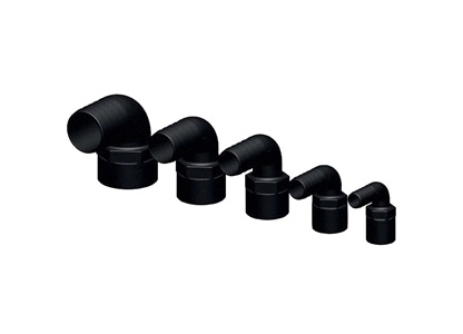"Trudesign 90° slangestuds 19mm sort 3/4