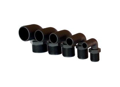 "Trudesign Slangestuds 90° komposit sort